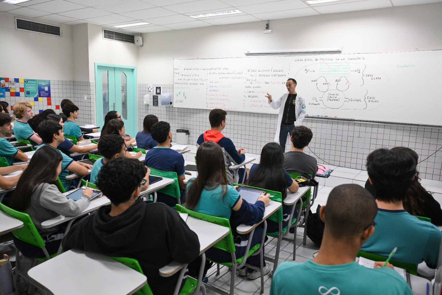 Aula com professor